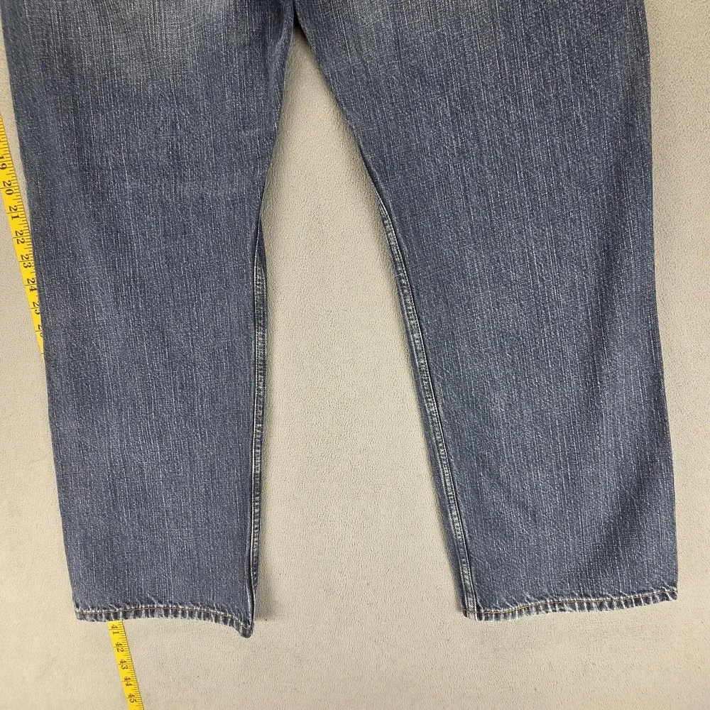 Levis 569 Jeans Mens Blue Medium Wash Loose Straight Zip Fly Relaxed Fits 36x30